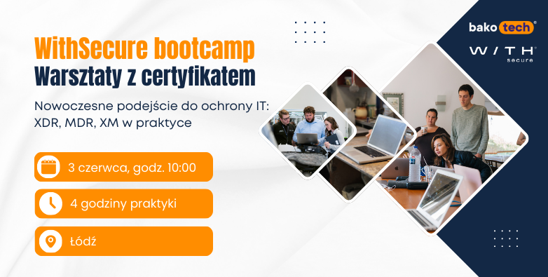 WithSecure bootcamp: warsztaty z certyfikatem | Łódź